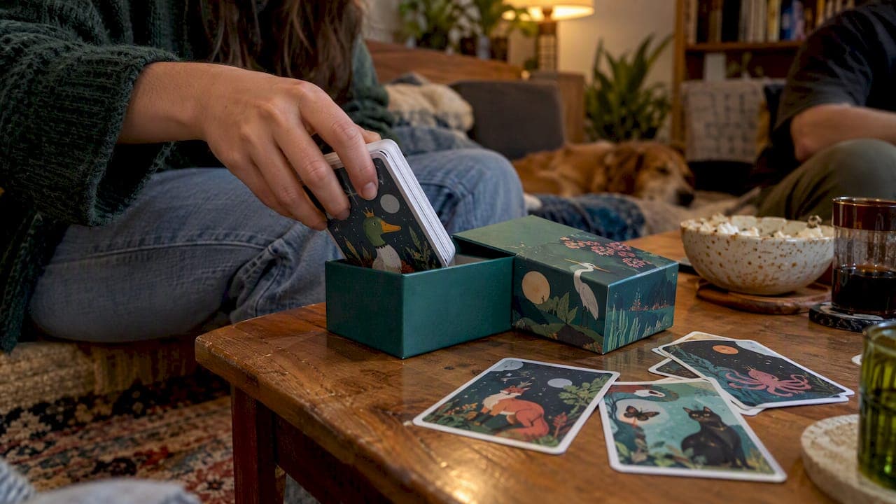 Card Deck Storage That Sticks, From Game Night to Classroom Displays